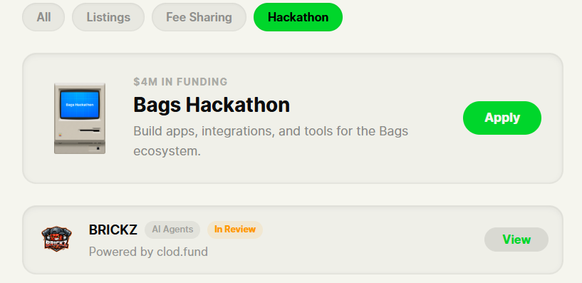cloddotfund's tweet photo. Just registered for the Bags Hackathon 🚀
Excited to start building and experimenting with new ideas.
ty @finnbags &amp; @BagsApp ...
#bagsfm #finnbags https://t.co/qEIu92dIwe