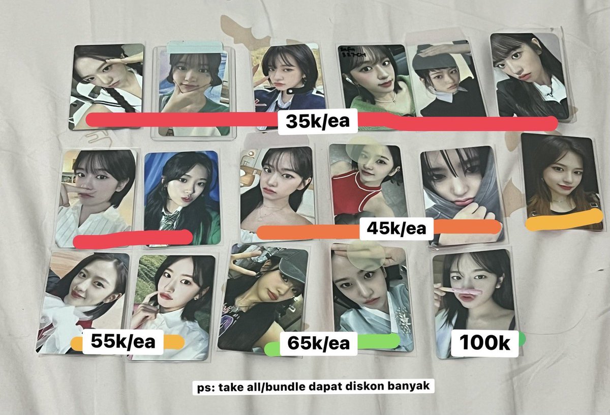 ssamudiary's tweet photo. [HELP RT] WTS WANT TO SALE CLEARANCE SELL
AAB IVE &amp; EUNCHAE LESSERAFIM

- prefer take banyak 
- rd ina 🇮🇩 (palembang)
✅ ship ww
✅ 🍊by request
✅ offer

tag. yujin wonyoung liz gaeul empathy after like sg pb pepero pout izone blonde crazy 아이브 アイヴ wtt wtb wto 3.3 sbt https://t.co/trDSXHvXkI