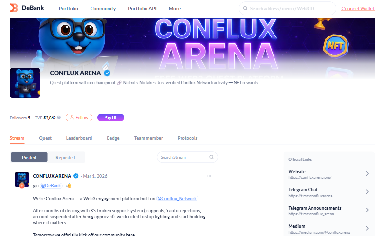 CONFLUX ARENA tweet media