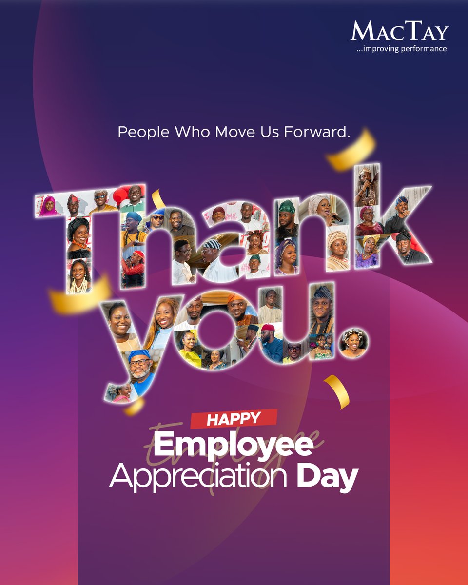 There's no product, no service, no success story without the incredible people behind it. We see you. We appreciate you. We're better because of you.

𝐇𝐚𝐩𝐩𝐲 𝐄𝐦𝐩𝐥𝐨𝐲𝐞𝐞 𝐀𝐩𝐩𝐫𝐞𝐜𝐢𝐚𝐭𝐢𝐨𝐧 𝐃𝐚𝐲!

#MacTay #EmployeeAppreciationDay
