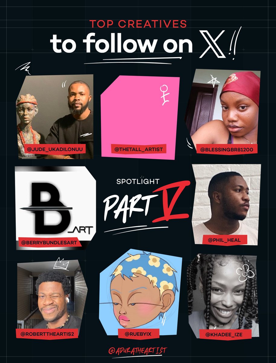 AduratheArtist's tweet photo. The first Creatives' Shoutout of the new month!
I am spotlighting some very talented individuals who are a source of inspiration and continue to create masterful works of art!
They are surely worth a followπ
#wakeupandcreate https://t.co/LVO1y77QoF