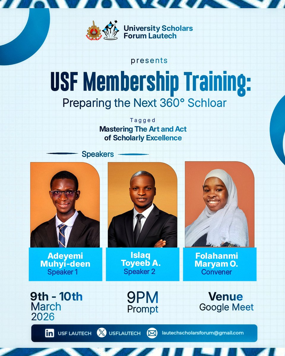 University Scholars Forum LAUTECH tweet media