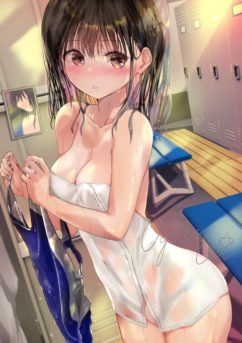 着替え中の水泳部員さん 「あれ?なんであなたがそこにいるの?」 結局全部見られてしまう水泳部員さんのSSをファンティアに公開しました。 アドレスはプロフ欄参照お願いいたします。