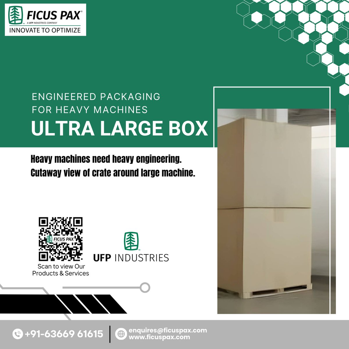 Ficus_Pax's tweet image. 📦 Ultra Large Box – Engineered Packaging for Heavy Machines

⚙️ Engineered for Heavy-Duty Machinery
📦 Strong, Durable Industrial Packaging

📞 wa.me/+916366961615
🌐 ficuspax.com
📧 enquires@ficuspax.com

#IndustrialPackaging #HeavyMachinery #EngineeredPackaging