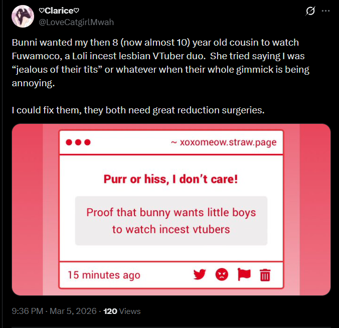 Kuri Rinji's VTuber & Fan Cringe/Drama🌰 tweet media