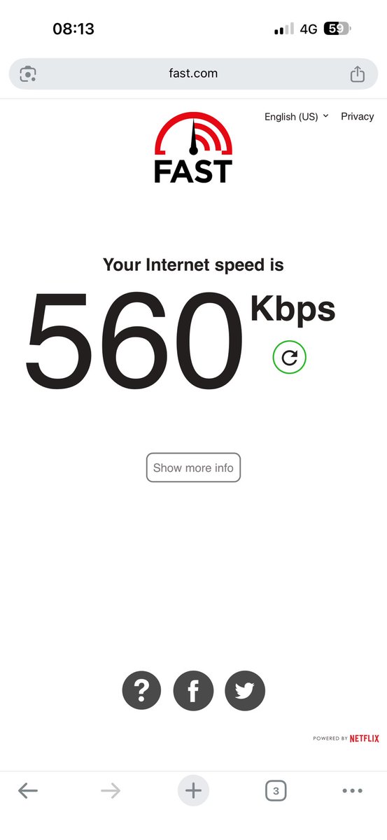 OmoApostle_AB's tweet photo. @ThreeUK @ThreeUKSupport Paying so much for this terrible speed is annoying. https://t.co/6hXjGGRbmY