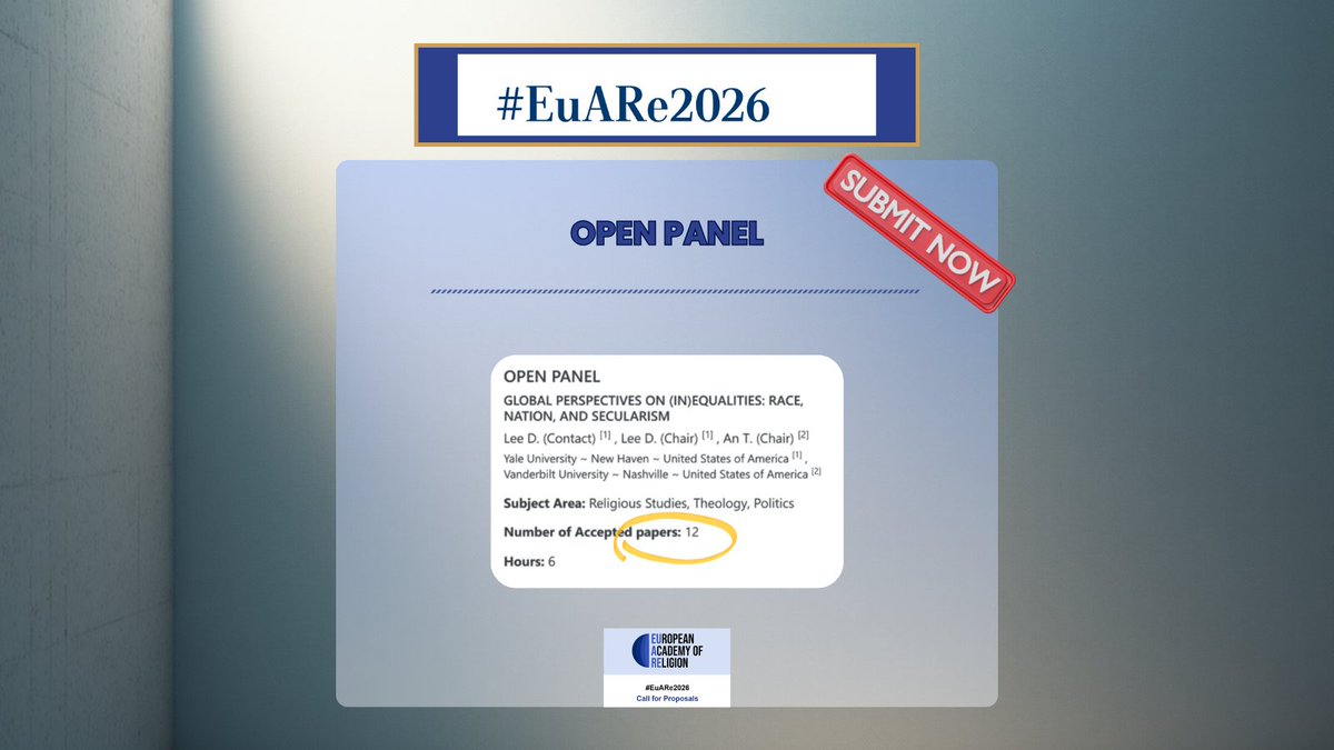 European Academy of Religion tweet media