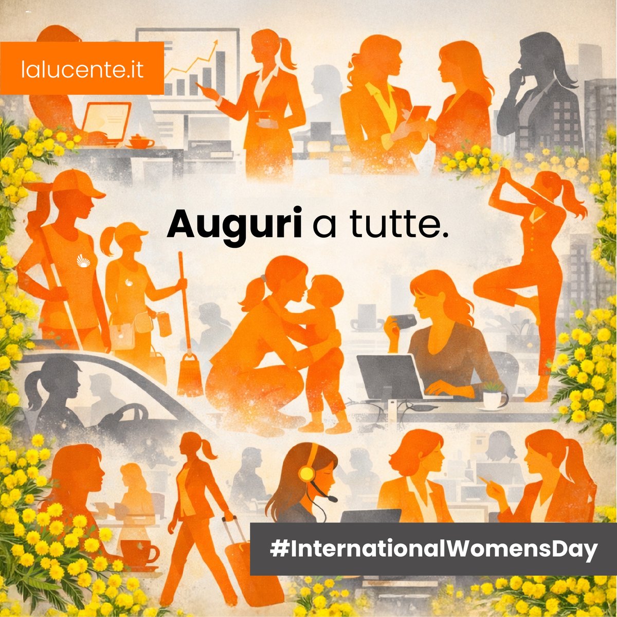 la_lucente's tweet photo. In @la_lucente oltre il 𝟲𝟬% delle persone che lavorano con noi sono 𝗱𝗼𝗻𝗻𝗲👩‍🔧👩‍🏭
Con competenza, energia e impegno contribuiscono ogni giorno alla qualità delle nostre vite💪
Auguri a tutte!🌸
#InternationalWomensDay 🌼 https://t.co/cpSqc1qQqG
