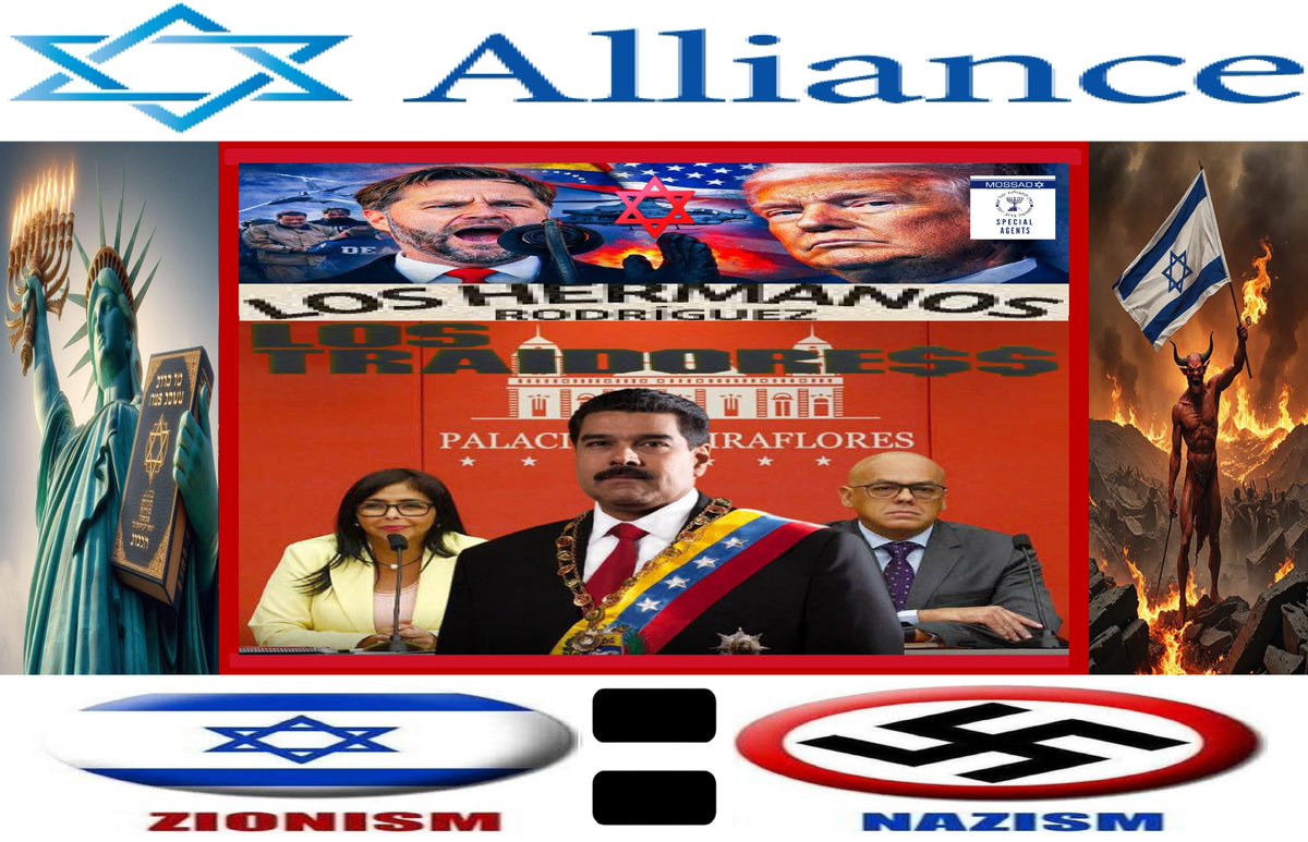 RealEthicsCode's tweet photo. @Shanna__Bylka Quand t'es juif I卐RAÉLIEN à la fois nazisioniste ultralib. &amp; talmudo-sataniste mais joue au chrétien patriote : bref, #Trump est un crypto-juif comme #Sarkozy, #Hollande, #Larcher, #Ciotti, #Macron, #Bardella, #JulienOdoul, #Milei, #Starmer, #AlJewlani...
https://t.co/AlTMzuQOWN https://t.co/n1JRTrEeOT