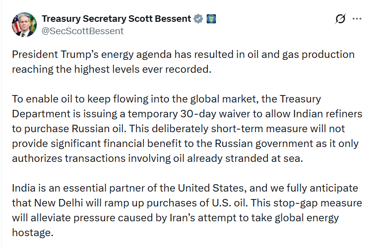 Who is asking for your permission?
<a href="/SecScottBessent/">Treasury Secretary Scott Bessent</a>