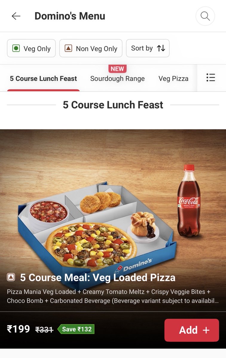drckjnv26's tweet photo. @dominos_india @dominos 
Why some of ur veg items are listed in non veg category snd non veg sign in menu on mobile app

Screenshots attached
Plz take a look and update it https://t.co/IRzql6wbgC