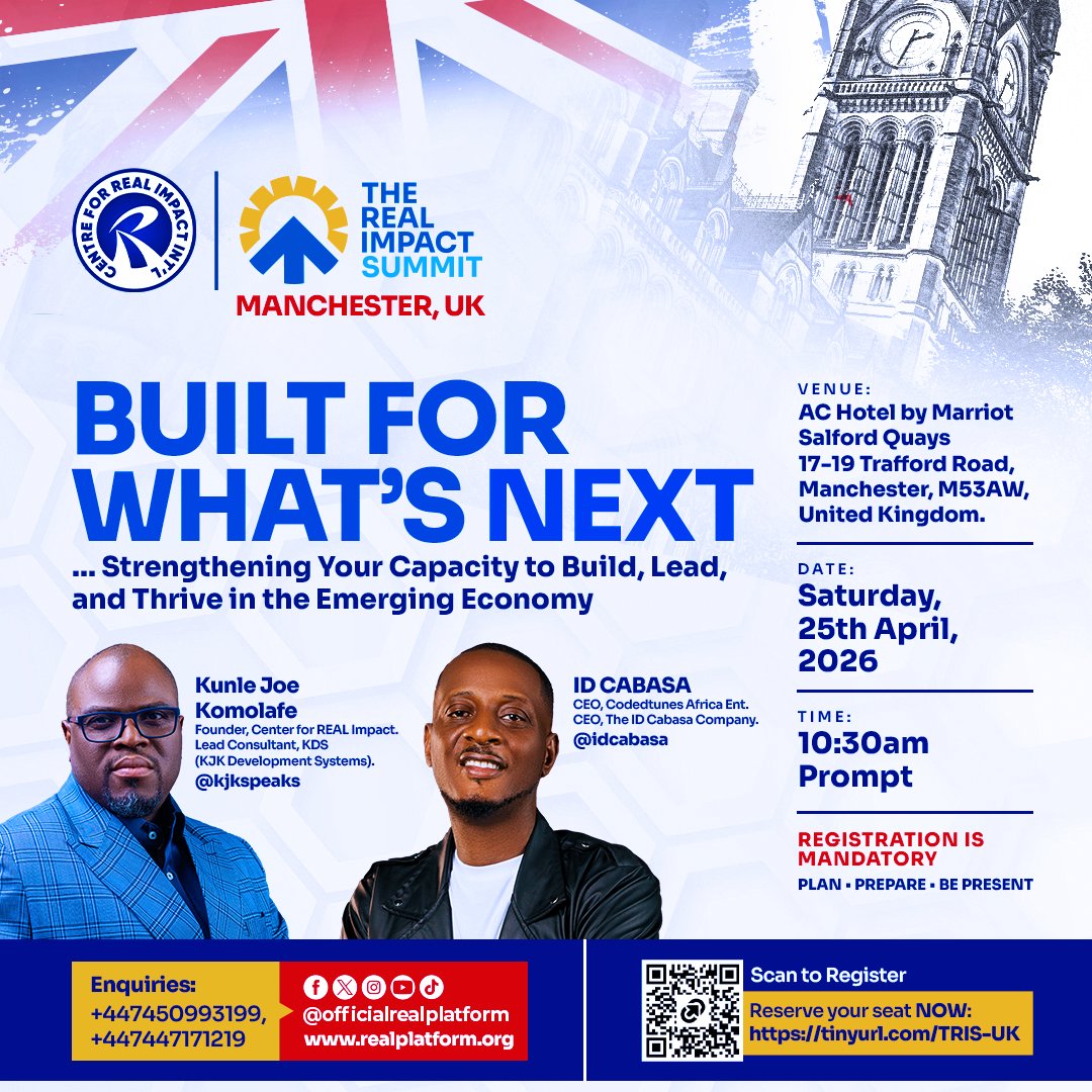 DREALPlatform's tweet photo. The world changed. Did you?
The world is changing. Are you?
The world will change. Will you?

Manchester, let’s take a peek into the future.

The way we work is changing. Careers are evolving. Businesses are adapting. The people who prepare early will shape what comes next. https://t.co/PLPrZhOESB