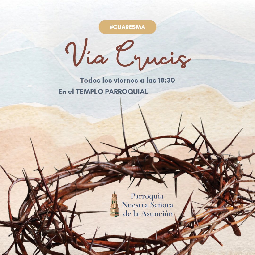 Hoy tercer Viernes de Cuaresma, y como es habitual todos los Viernes antes de la Eucaristía rezaremos y reflexionaremos a las 18:30 Horas el Vía Crucis en el Templo Parroquial de Utebo