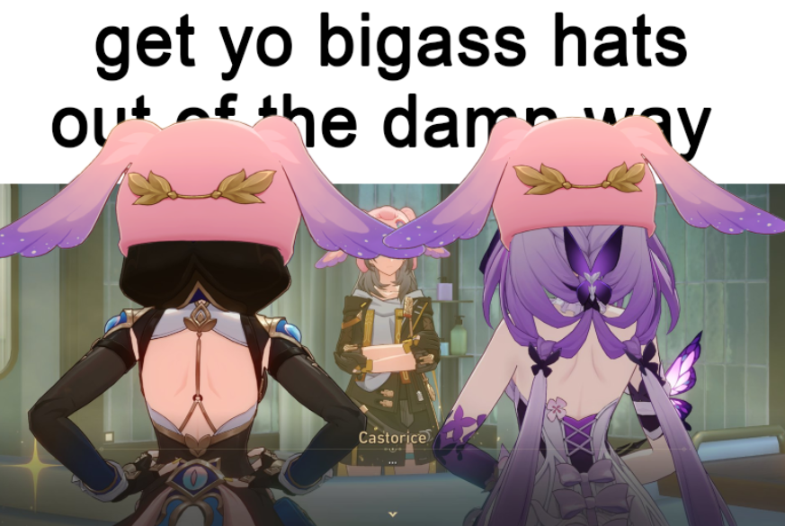 dailymemhat's tweet photo. What if castorice and cipher wore mem hats? https://t.co/D9aaNuAvU4