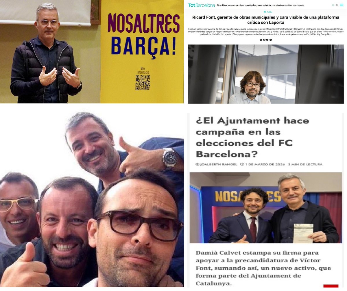 Socias y socios, recordad que: 

Carme Barceló, Marçal Lorente, Carles Fité, Xavier Bosch, Joan Vehils, Albert Masnou, Toni Frieros, Dani Senabre, Ramón Salmurri, Laia Tudel, Xavi Valls y David Bernabéu, son pro <a href="/victor_font/">Víctor Font</a>.