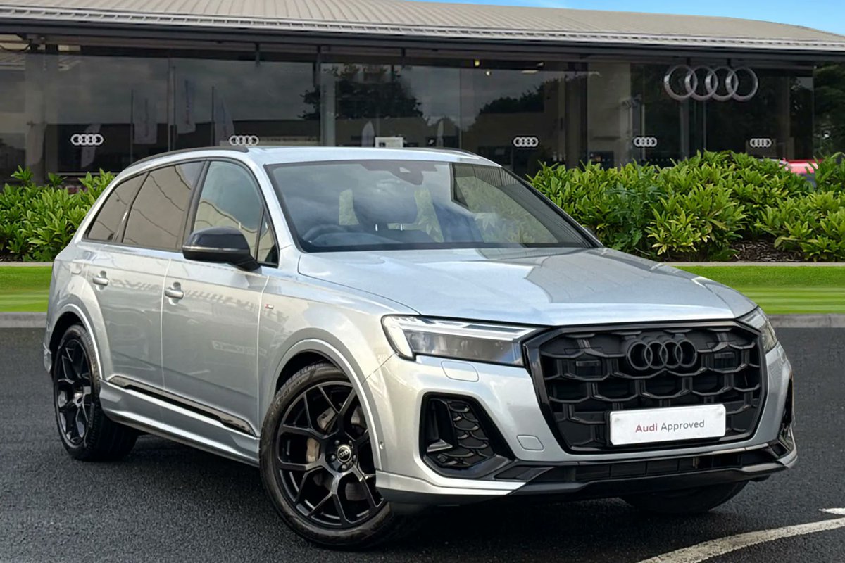 Finished in Satellite Silver Carlisle Audi is pleased to introduce this Audi Q7 SUV Black Edition. Sitting on upgraded 21" '6-Y-spoke' alloy wheels this Audi Q7 is the perfect vehicle for those who like to stand out from the crowd.

Visit the link below!
swanswaygarages.com/vehicle-detail…