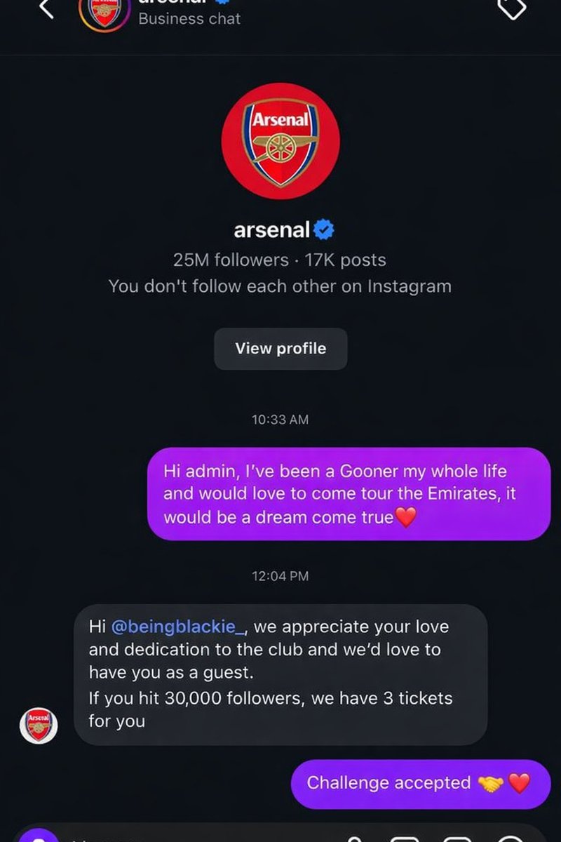 Arsenal fans ,  I know it's not possible without you guys 😭🙌🏿