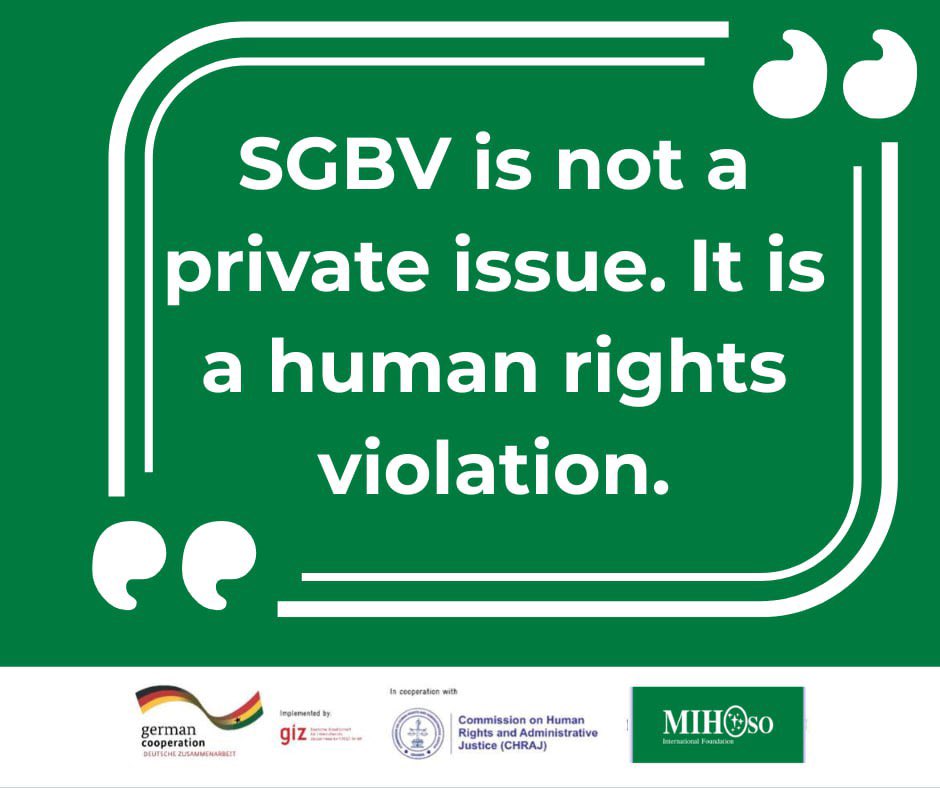 MIHOSOINTERNAT's tweet photo. SGBV is NOT private. It’s a human rights violation.

It affects women, men &amp; children through:
💔 Physical &amp; emotional abuse
💔 Sexual assault
💔 Forced marriage &amp; economic control

Silence protects the abuser.
Speaking up protects the vulnerable.

#EndSGBV #SpeakUp #SafeCommunit https://t.co/SzUJeY5Ag4