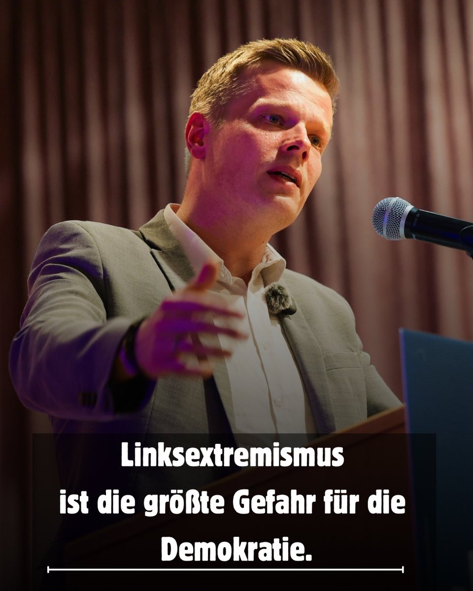 Links ist vorbei. Stimmt.
Linksextrem ist jetzt der Alltag 
Linksextremismus ist die größte Gefahr für die Demokratie.
Wenn Gewalt gegen politische Gegner gerechtfertigt wird, wenn Einschüchterung, öffentliche Diffamierung und organisierte Kampagnen gegen Andersdenkende zum