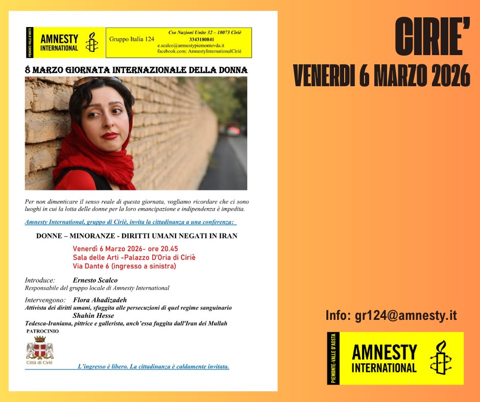 Amnesty International - Ciriè tweet media