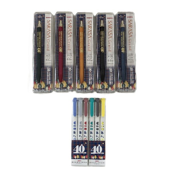 40周年 サラサグランド 5色 2310円 40周年 マイルドライナー3本セット