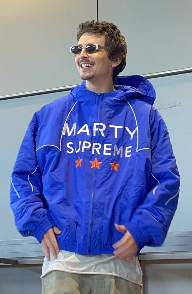 The Marty Supreme jacket is MARTYSUPREME マーティシュプリーム