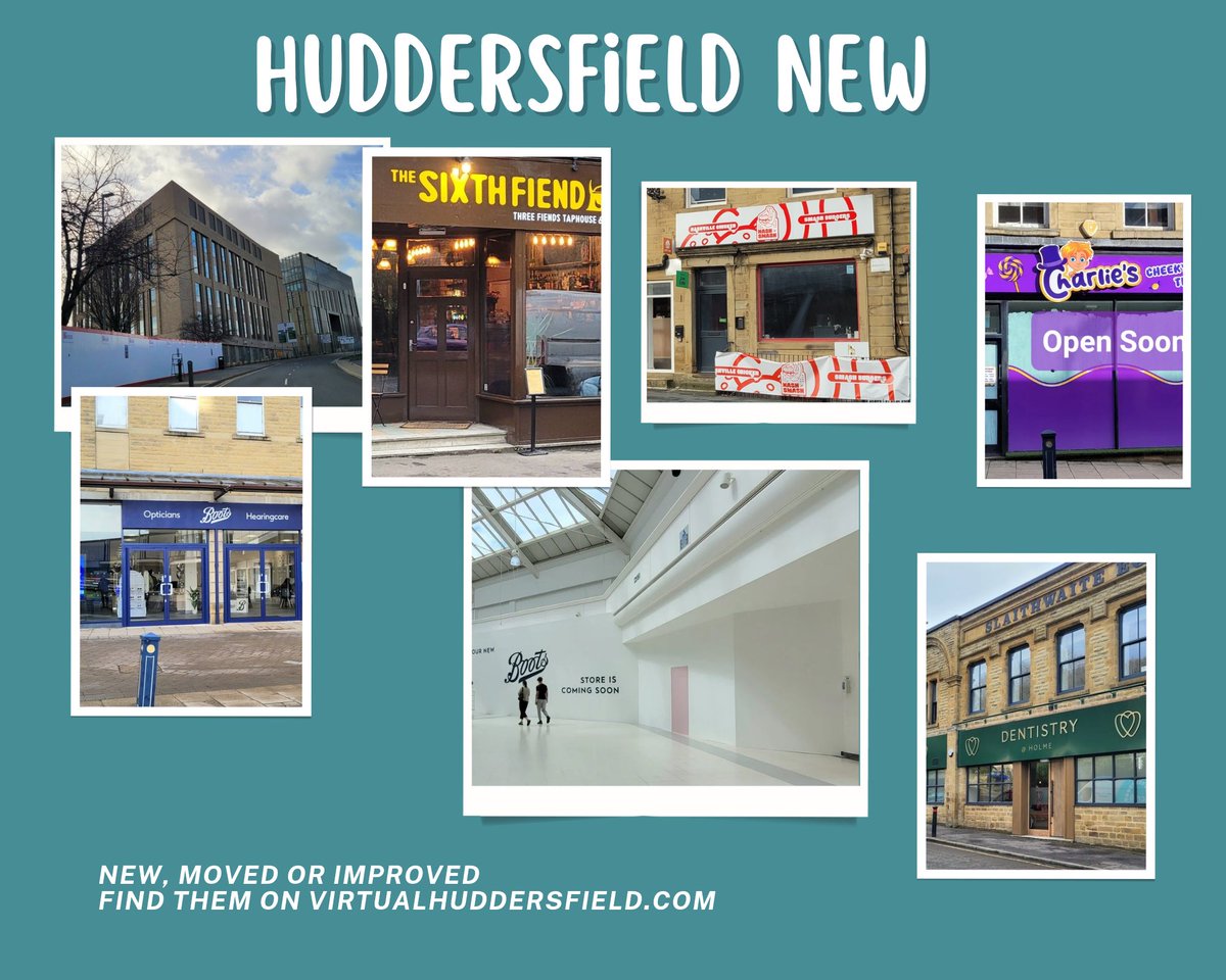 VHuddersfield's tweet image. ALL the NEW businesses in #Huddersfield Town Centre and surrounding villages in our Newly Opened section
Find Vacant Premises  for your next move/venture. Several opportunities in Lindley just now!
All in our Newly opened section on virtualhuddersfield.com
#kirklees #Slaithwaite