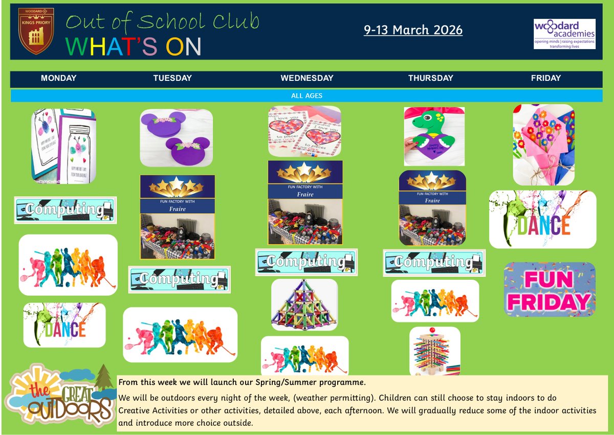 KPS_OOSC's tweet photo. What's on next week in OOSC.....@KingsPriory https://t.co/biGjbbkNEw