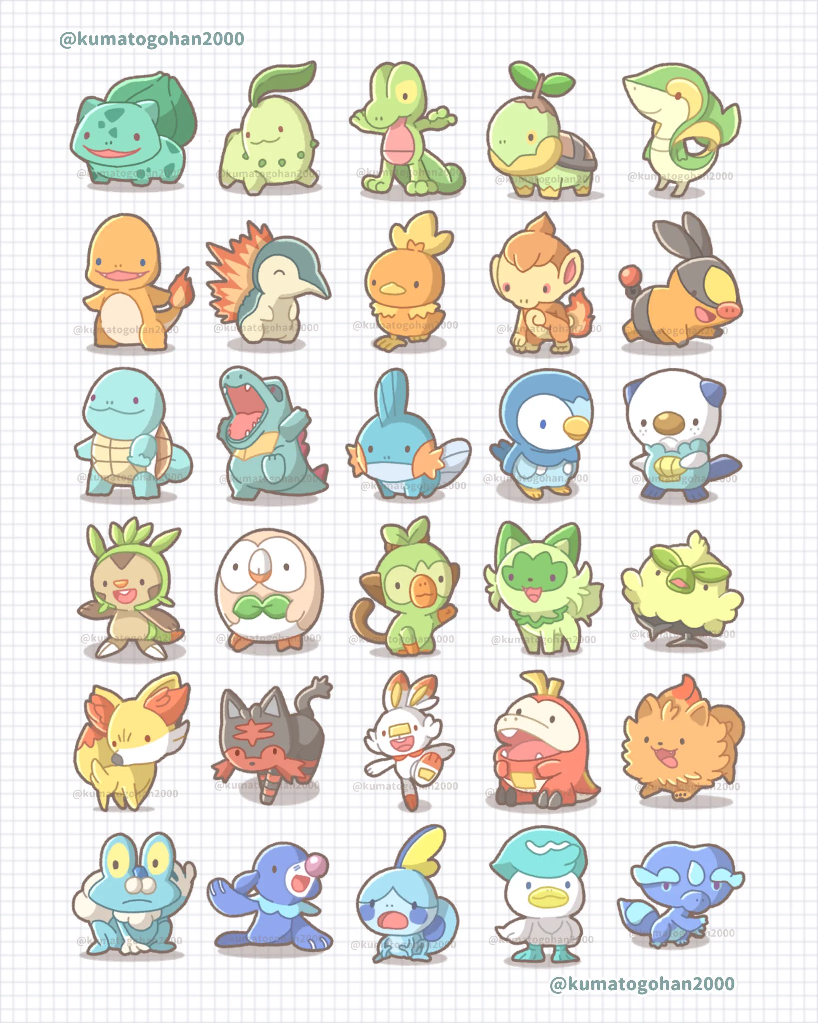 初代ポケモン　人気ポケモン　御三家　可愛い　キラキラ　まとめ売り くまとごはん on X: 