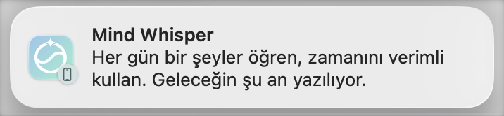 konukcudev's tweet photo. Tam da "acaba ne öğrensem?" diye düşünürken geliştirdiğim uygulama bana böyle bildirim gönderdi... https://t.co/krsblS9H9I