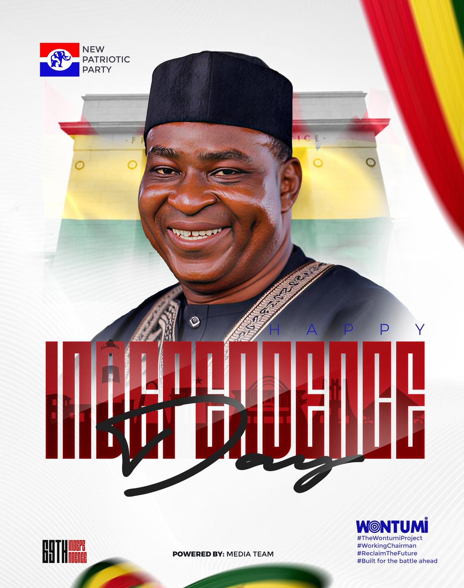 The tactical  wontumi  says happy independence  day .
#Ghanaat69 #IndependenceDay