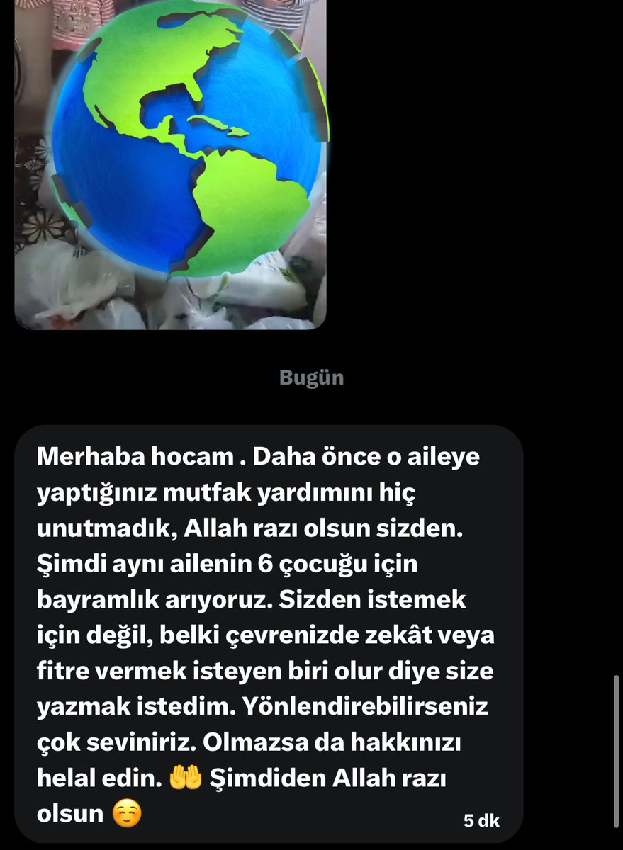 6 çocuklu bir aile var bayramlık yardımı yapmak isteyen olur mu