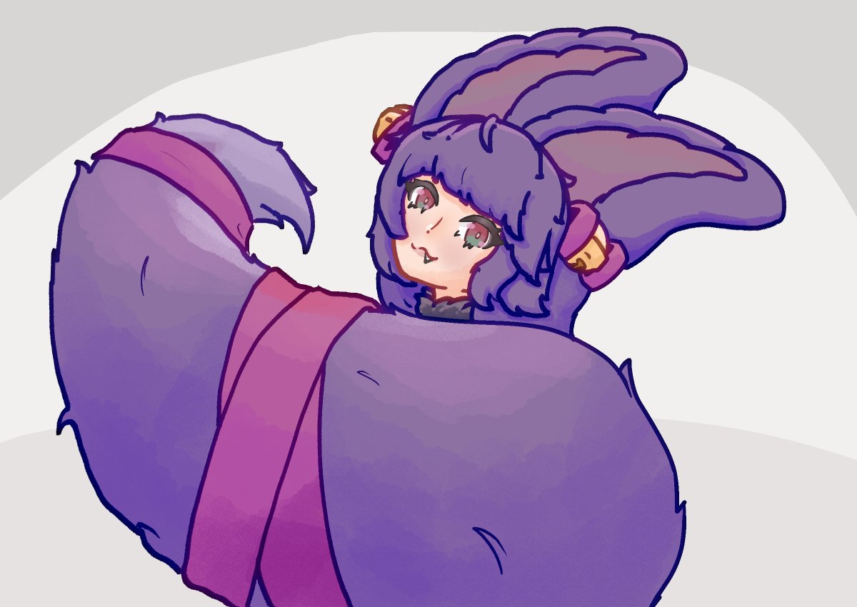 Tried to take a photo of Yuel but her tail covered her whole body!!!

#GranblueFantasy #NiiemsRKGK