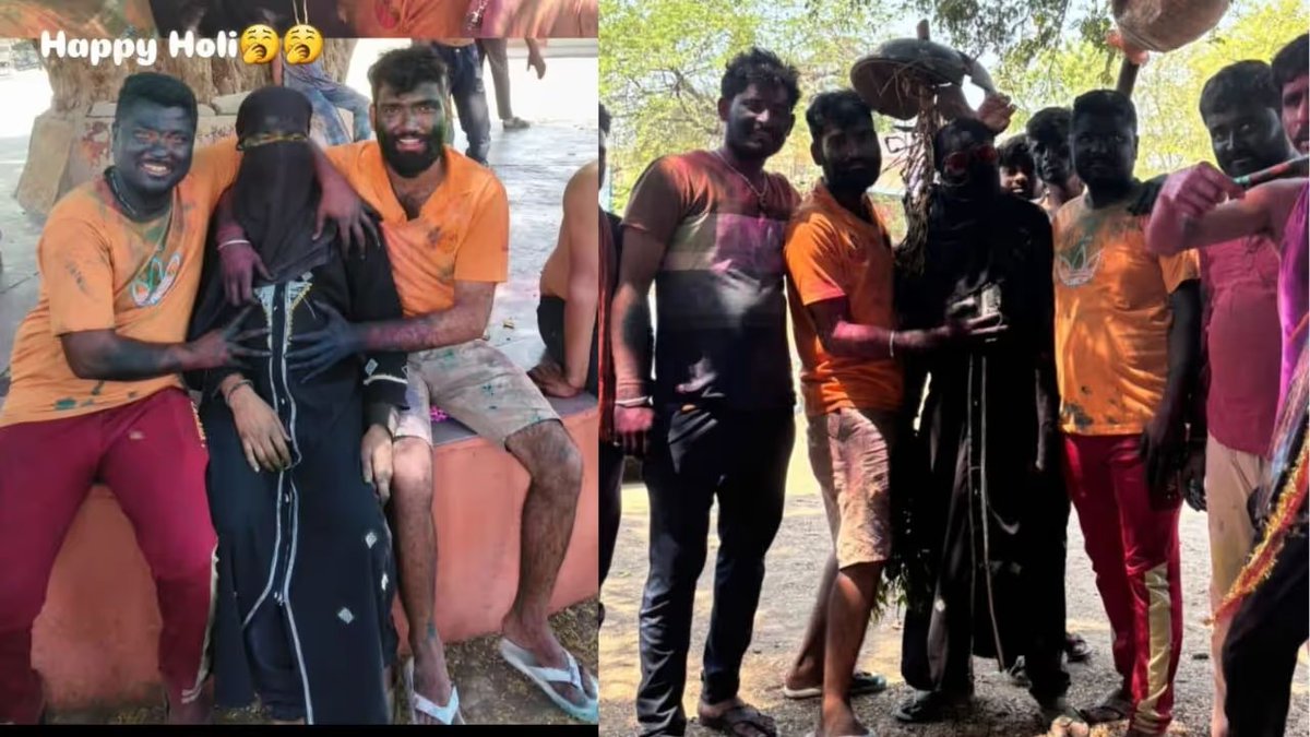 HateDetectors's tweet image. A unique tradition observed in parts of North Karnataka during the festival of colours, #Holi, has now sparked a controversy in #Kalaburagi district.

After a video of a 'mock funeral procession' held on Holi in #Nimbarga village, #Afzalpur taluk, went viral on social media, the