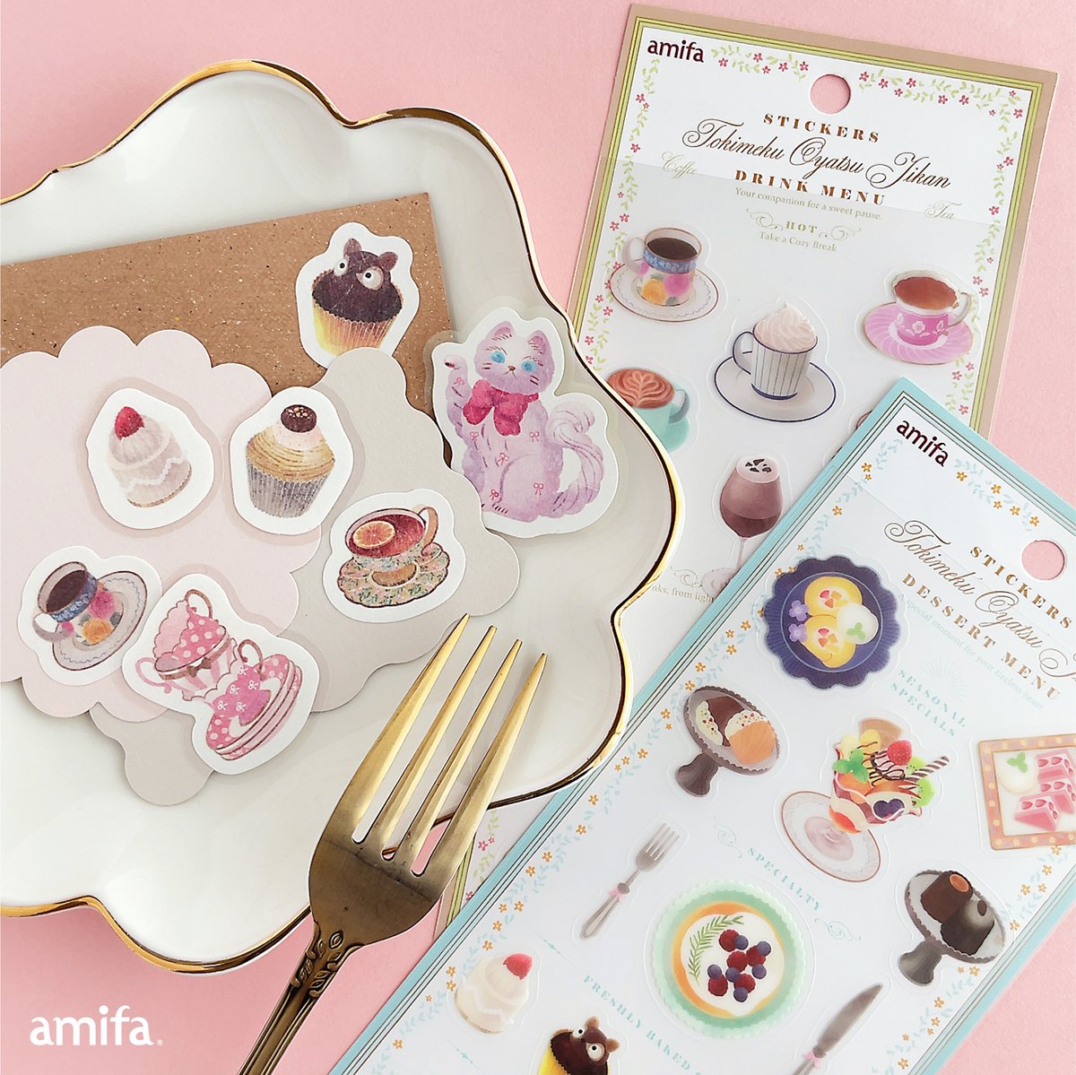 ☕🍰 手帳デコに使いたい ときめくおやつ時間シールが登場