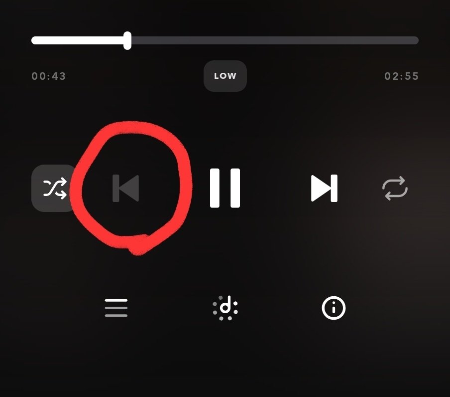 ozziegolddog's tweet photo. @TIDAL why have you removed the ability to replay the first song in queue? I don't want to scrub backwards to get to the start :( https://t.co/3XnwhnkX4K
