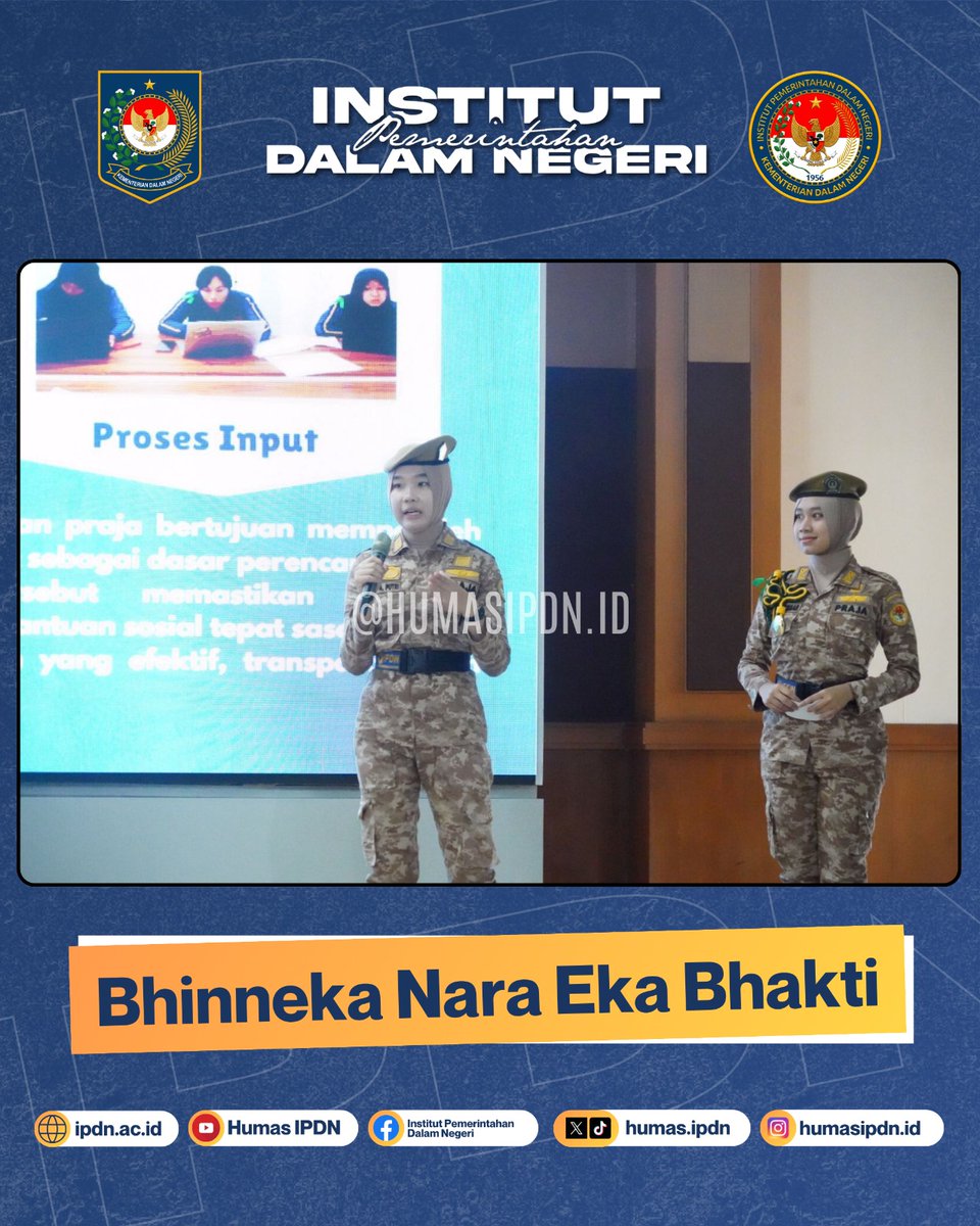 HumasIpdn's tweet photo. Sumedang (Jum'at, 6 Maret 2026). Praja berperan aktif membantu program strategis di Kabupaten Sumedang, salah satunya yakni program Desa Cantik. Ini merupakan salah satu bentuk kegiatan yang dilakukan oleh praja dalam pelaksana Bhakti Karya Praja Tahun 2026 .
-Humas IPDN- https://t.co/Om6IEXsI6U