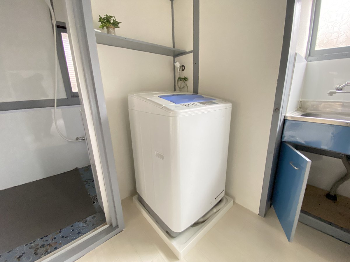 冷蔵庫、電子レンジ、洗濯機付