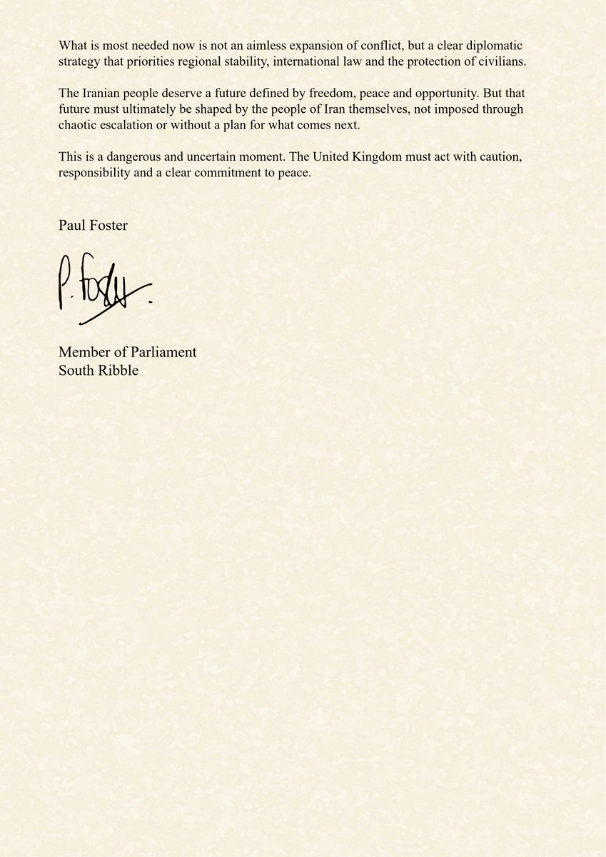 Paul Foster MP tweet media