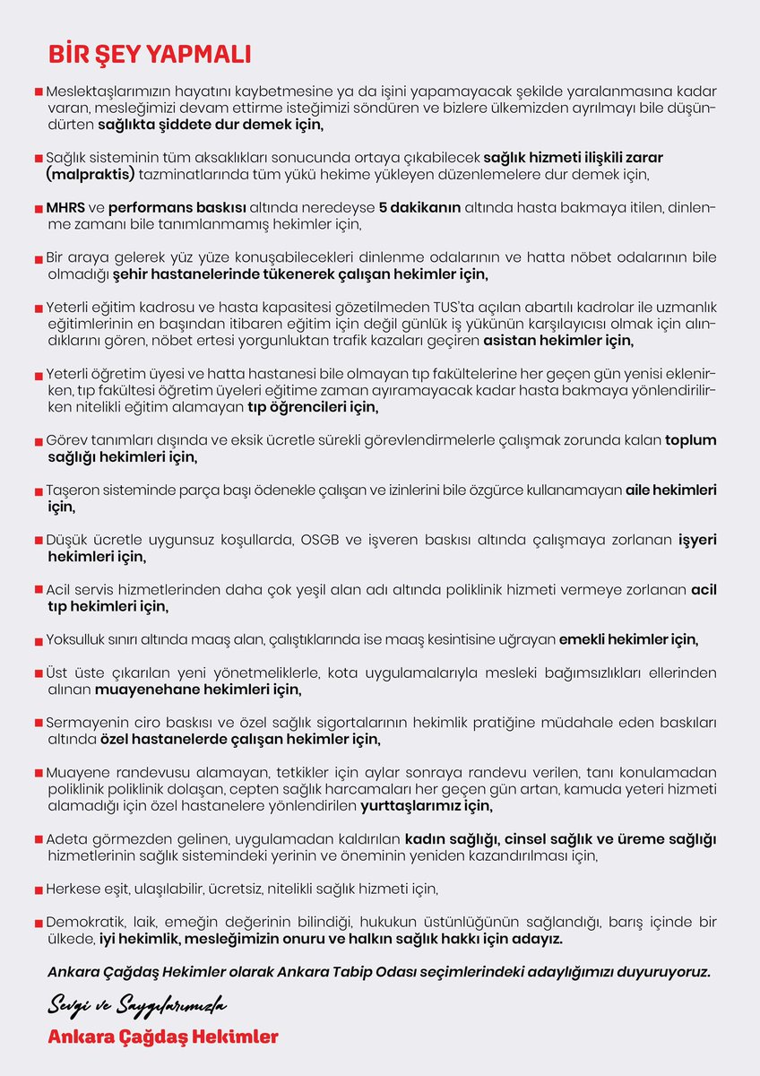 Ankara Çağdaş Hekimler tweet media