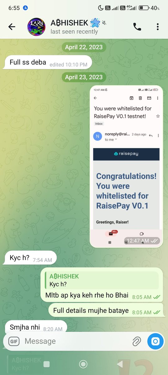 Jack_airc's tweet photo. @EarnByAbhi Not received  @EarnByAbhi bhaiya 😢 https://t.co/VXUJdOuYYh