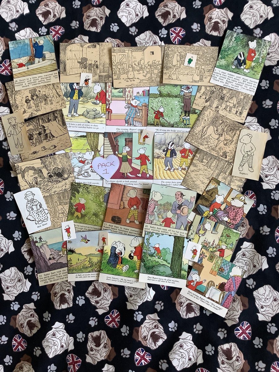 WatsonsVintage's tweet image. These are such fun! Rare Vintage 1970s, 1980s &amp;amp; 1990s 'Rupert Bear' Book and Comic 38 Piece Paper Ephemera Packs - Junk Journalling - Scrapbooking - Crafting etsy.me/47bTzlS via @Etsy #papercraft #ephemera #RupertBear