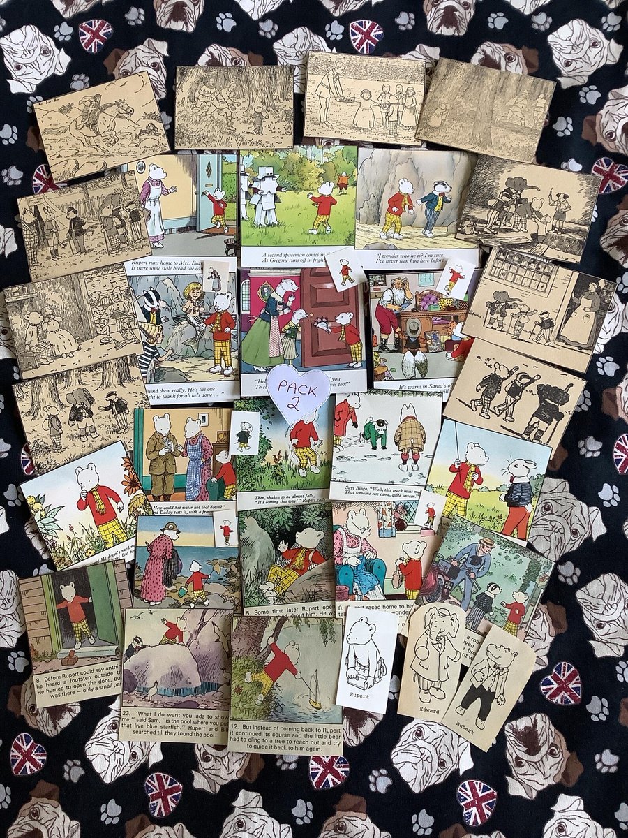 WatsonsVintage's tweet image. These are such fun! Rare Vintage 1970s, 1980s &amp;amp; 1990s 'Rupert Bear' Book and Comic 38 Piece Paper Ephemera Packs - Junk Journalling - Scrapbooking - Crafting etsy.me/47bTzlS via @Etsy #papercraft #ephemera #RupertBear