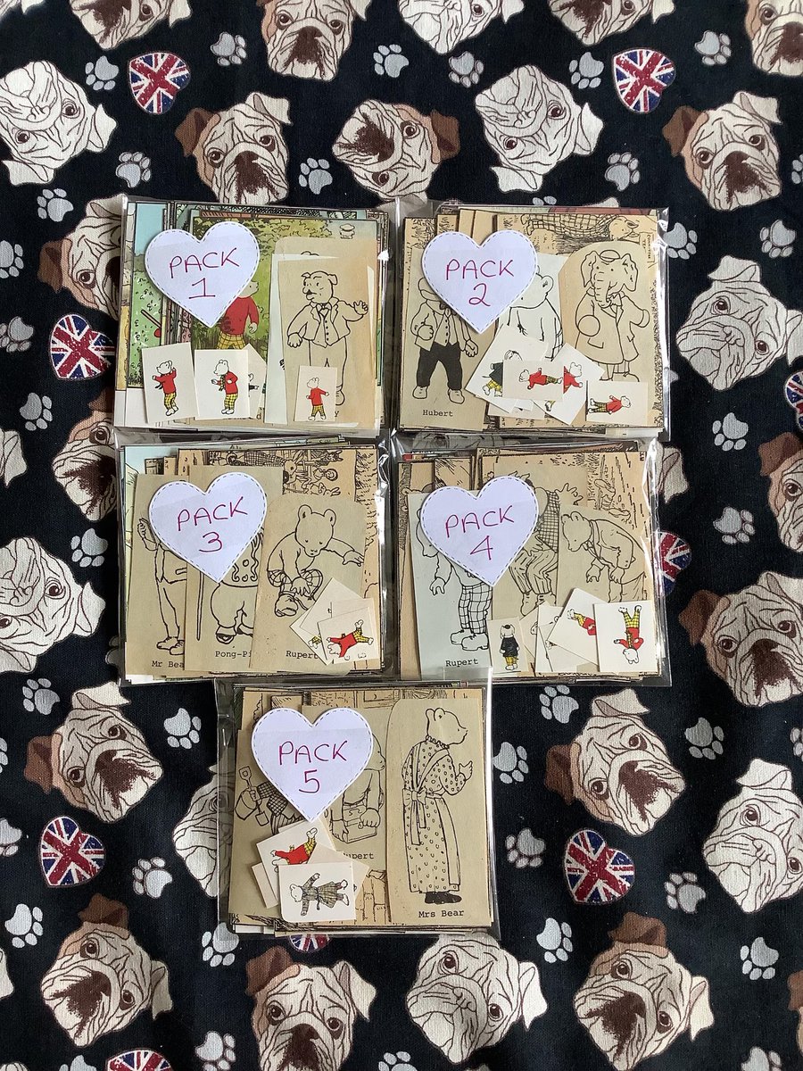 WatsonsVintage's tweet image. These are such fun! Rare Vintage 1970s, 1980s &amp;amp; 1990s 'Rupert Bear' Book and Comic 38 Piece Paper Ephemera Packs - Junk Journalling - Scrapbooking - Crafting etsy.me/47bTzlS via @Etsy #papercraft #ephemera #RupertBear