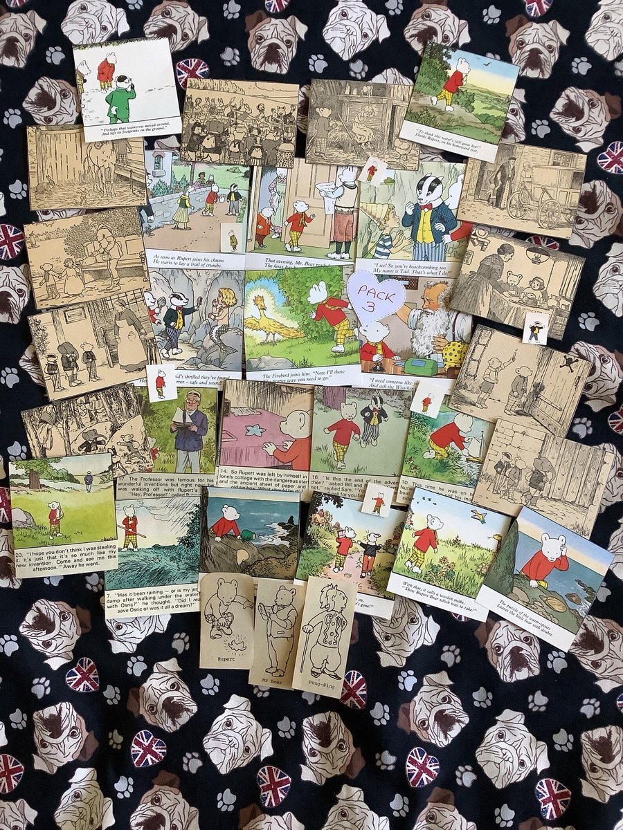 WatsonsVintage's tweet image. These are such fun! Rare Vintage 1970s, 1980s &amp;amp; 1990s 'Rupert Bear' Book and Comic 38 Piece Paper Ephemera Packs - Junk Journalling - Scrapbooking - Crafting etsy.me/47bTzlS via @Etsy #papercraft #ephemera #RupertBear