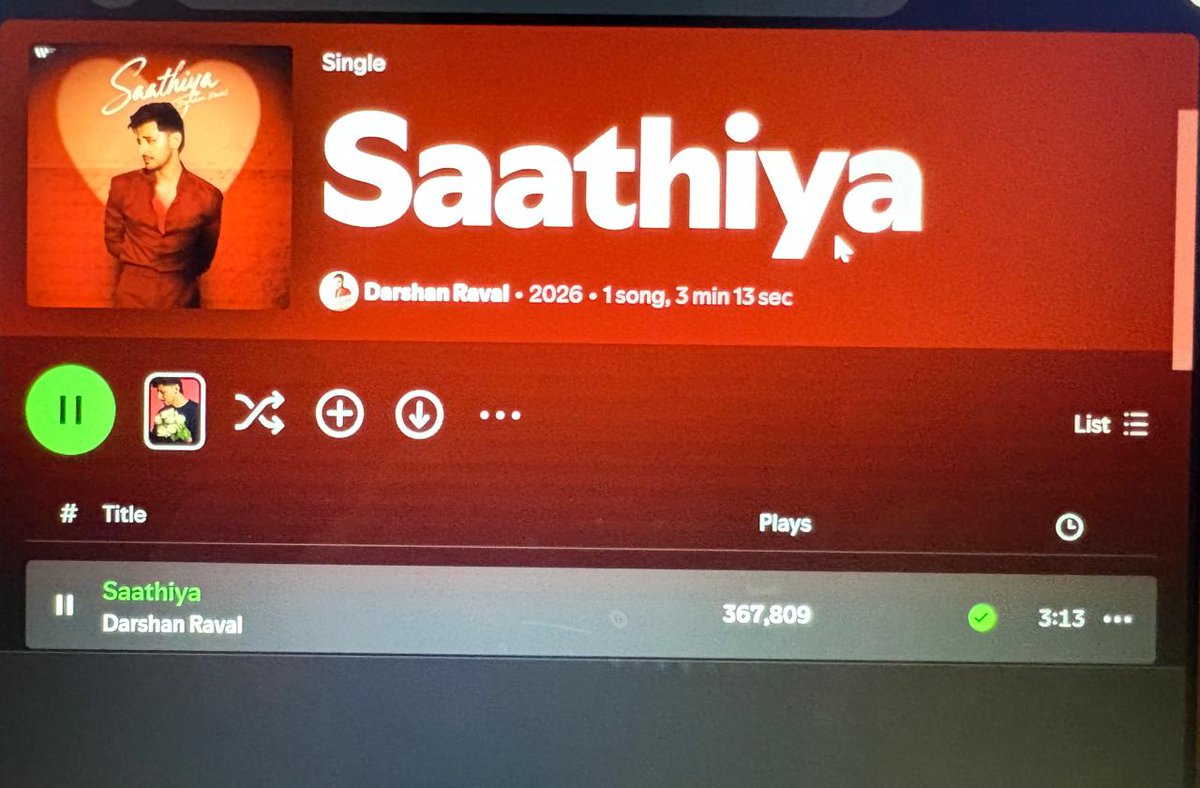 DRDataAnalytics's tweet photo. Saathiya 9 Days Report Card 📊

Instagram: 4.2k+ Reels 
Spotify: 367k+ Plays 
YouTube: 480k+ Views 

Response has been underwhelming so far but we expect Saathiya to pick up pace this week and start reaching more people.

Please Stream Saathiya &amp; Make your Reels 🎶 https://t.co/tRD6vqx8dQ