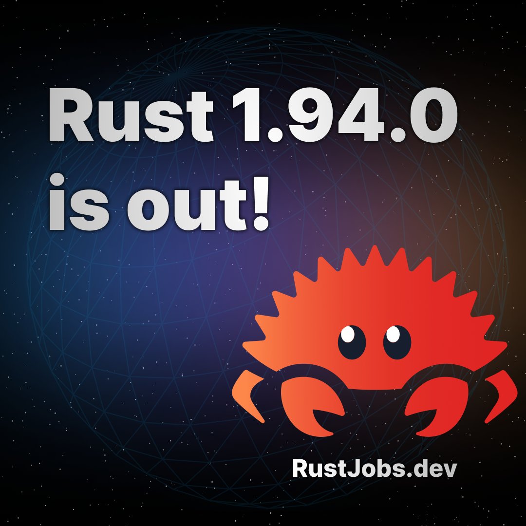 Rust Jobs 🦀 tweet media
