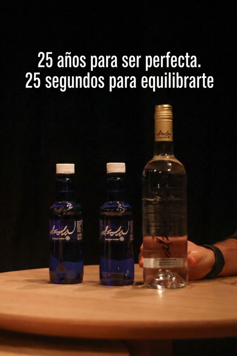 BasqueWater's tweet photo. La naturaleza tarda 25 años en formar el agua mineral natural de Alzola Basque Water.
Tu cuerpo solo necesita unos segundos para hidratarse y recuperar el equilibrio.
https://t.co/NrMOw6g7Xb
#BasqueWater #AguaMineralNatural #Hidratación #PurezaOriginal #Alzola250Años #PurezaVasca https://t.co/HAPGbtZhNL