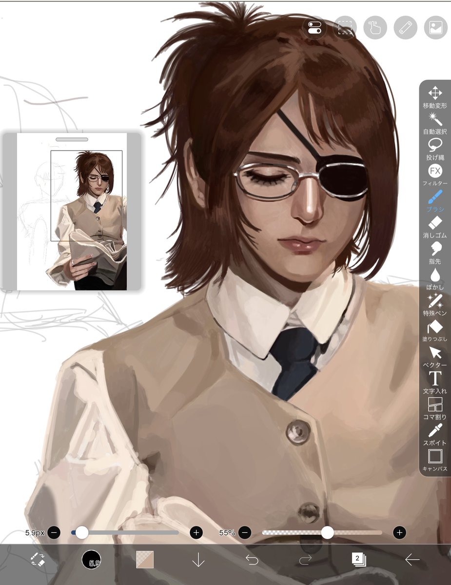 hiiragi__2512's tweet photo. 描いてる https://t.co/r0ZbLGT4Gw