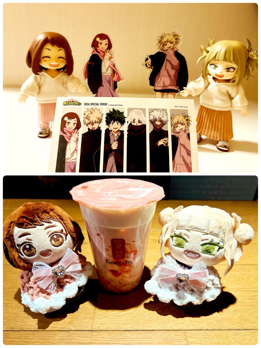 ベスヤ初日✨✨
全員ビジュ良きでした🤭💕
特にトガちゃん、お茶子ちゃんは
私の中では優勝です🏆💓

前回売り切れで飲めなかったゴンチャのいちご杏仁いただきました😋🍓
美味しかった🫶